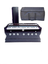 Best Harmonium With Free Carry Bag - 7 Stopper, Double Bellow, 39 Keys, Two Reed (Bass Male), 3 1/4 Octave | Handmade Instrument - Keyboard Cover With Lock