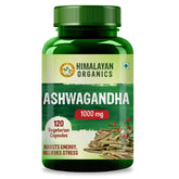 Himalayan Organics Ashwagandha 1000mg, Boost Energy, Strength, Stamina Helps Anxiety & Stress Relief For Men & Women | 120 Capsules 200gm 0.4lbs