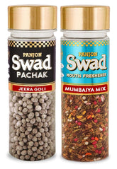 Panjon Swad Jeera Goli & Mumbiya Mix Pachak Mouth Fresheners 270gm, (135gm *2 Bottles)