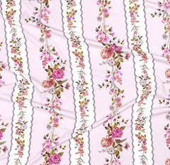 Single Bed Sheet With 1 Pillow Covers For Single - 60 X 90 Inches, Pink | Super Soft Premium Brushed Glace Cotton Bedsheet