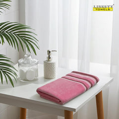 Liberty Towels Zero Twist Cotton Bath Towel 500 Gsm | Ultra Soft, Everyday Luxury Bath Towel (Baby Pink)