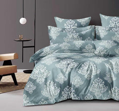 Printed Super King Size Double Bedsheet With Two Pillow Covers - 108 X 108 Inches, Green | Smooth To Touch, Breathable & Long Lasting - Ideal For Everyday Comfort