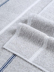 Mytrident Hand Towel Urban Comfort 400 Gsm | 100% Cotton Bath Towel (Disty Grey)- Pack Of 2