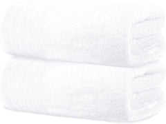 Ivaza Cotton Face Towel Super Soft Bath Towels | Soft & Absorbent Bath Towels (White)- Pack Of 2