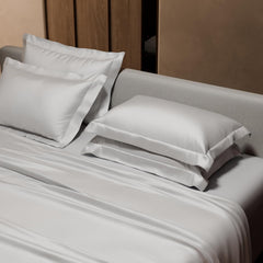 1 Flat Bedsheet King Size With 4 Pillow Cover - 108 X 108 Inches, White | Wedding, Bedroom, Date Night Collection | 300 Thread Count