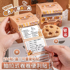 Sticky Notes - 256 Pcs Peel Reusable, Sticky Notes For Study, Writing, School & Home (Bear)