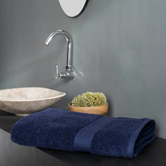 Ddecor Live Beautiful 100% Cotton Bath Towel 500 Gsm | Large Size Bath Towel Soft & Absorbent For Men & Women (Blue)