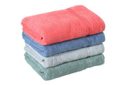 Fash Home International Quick Dry Star Border Bath Towel 2000 Gsm | Soft & Absorbent Solid Bath Towel Lightweight & Skin-Friendly Towel For Everyday Use (4 Pcs) - Multicolor