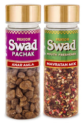 Panjon Swad Anar Amla & Navaratan Mix Mouth Fresheners 260gm, (130gm *2 Bottles)