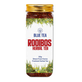 Blue Tea Rooibos Herbal Tea - 50gm Pet Jar, 1.7 Ounce, 50 Cups | Flower Based Antioxidant Rich Tea - Detox Tea, Gluten Free, Non-GMO | No Added Colors, No Preservatives