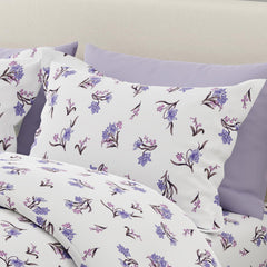 100% Cotton Bedsheet For Double Bed King Size With 2 Pillow Cover | 108x108 Inches, White - Light Weight, All Season Comfort Bedsheet