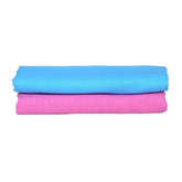 Traditional Thread'S 100% Cotton Large Size Bath Towel 600 Gsm | Ultra Soft, Absorbent, Light Weight & Quick Dry Bath Towel (Set Of 2) - Blue, Pink