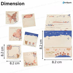 Sticky Notes – 200 Sheets Morning & Rose Memo Pad For Study, Writing, Planning (Stranger Rose)