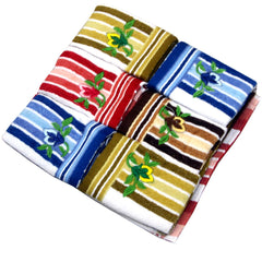 Kuber Industries Cotton Face Towels 480 Gsm | For Men & Women Easily Washable Workout Gym Napkins Pocket Towel - Multicolour (Pack Of 6)