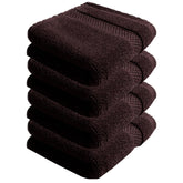 100% Cotton Hand Towels 600 Gsm | Super Soft, Absorbent, Quick Dry Hand Towel For Gym & Workout (Brown, Pack Of 4)