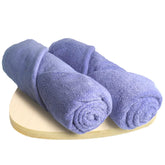 Heelium Bamboo Bath Towel 1000 Gsm | Ultra Absorbent 3x Softer Than Cotton Towels (Iris)- Pack Of 2