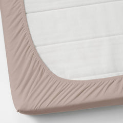 Plain Cotton King Size Elastic Fitted Bedsheet With 2 Pillow Covers - 72 X 78 Inches, Nude Pink | Ideal For Home Bedrooms, Hotel Rooms, Guest Bedsheet
