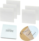 250 Sheets Transparent Sticky Notes Pad | Perfect For College Book & Office Stationery Art & Craft