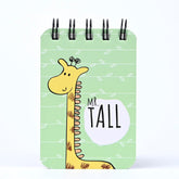 Spiral Pocket Notebook, Cute Mini Notepad, Handy Notebook For School, Office (Mr. Tall) Pack Of 1