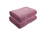 Black Gold The Finer Touch Oversized Microfiber Bath Towel 1300 Gsm | Soft Quick-Dry Microfiber Towel For Men & Women (Mauve Pink)- Pack Of 2