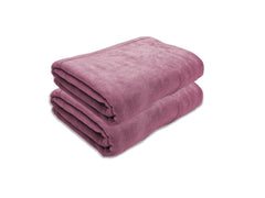 Black Gold The Finer Touch Oversized Microfiber Bath Towel 1300 Gsm | Soft Quick-Dry Microfiber Towel For Men & Women (Mauve Pink)- Pack Of 2