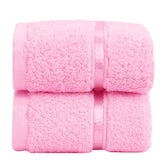 Spread Spain 100% Cotton Face Towel 600 Gsm | Roman Face Towel Super Absorbent Soft & Quick Dry Towels (Pink) -Set Of 2