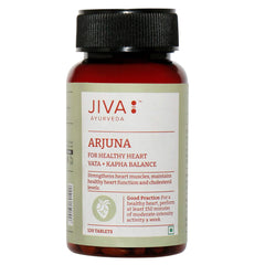 Jiva Arjuna Tablets Promotes Heart Health, Effective In Removing Blood Impurities, Provide Essential Nutrients To Nourish Heart | 120 Tablets 200gm 0.4lbs Each Pack Of 3