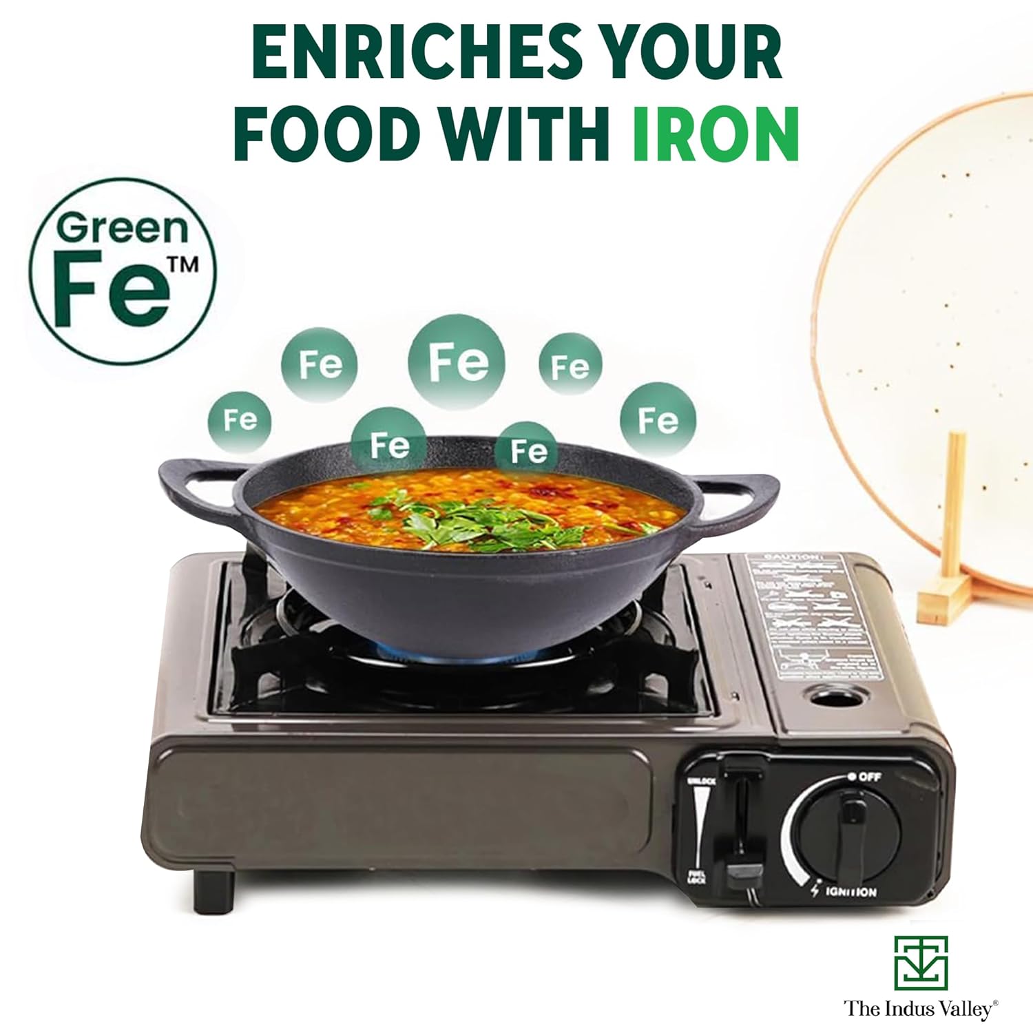 Pre-Seasoned Black Cast Iron Cookware Set - Kadai 20.3cm, 1.4 Liters + Kadai 25.2cm, 2.2 Liters | Kitchen Cooking Combo Pots & Pans Set Of 2 Pcs - Naturally Nonstick Pre-Seasoned Black Cast Iron Cookware Set - Kadai 20.3cm, 1.4 Liters + Kadai 25.2cm, 2.2 Liters | Kitchen Cooking Combo Pots & Pans Set Of 2 Pcs - Naturally Nonstick