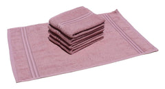 Solance Super Cotton Hand Towel 1000 Gsm | Ultra Soft & Super Absorbent Hand Towel (Dusty Pink) - Set Of 5