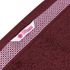 Casa Copenhagen Egyptian Cotton Exotic Hand Towel 400 Gsm (S Burgundy)- 2 Pcs