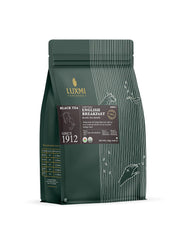 Luxmi Estates English Breakfast Black Tea Blend - 250gm Tin, 8.8 Ounce | USDA Organic Certified Tea - Darjeeling & Assam Tea | Smooth, Flavorful, Robust, Caffeinated Black Tea