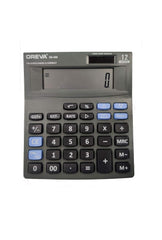Oreva Calculator - Solar & Battery/ Check & Correct Or400, Grey | 12 Digits Display