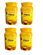 100% Pure Desi Ghee By Prema | Homemade Rich In Taste & Nutrients Desi Ghee Perfect For Dhokla | 4 Litre (1 Litr * 4) 135.2 Ounce | Jar Pack