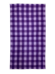 Athom Living Premium Cotton Light Weight Quick-Dry High Absorbent Cotton Bath Towel 250 Gsm, (Purple Checks)