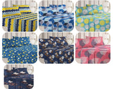 Printed Microfiber 7 Double Bedsheets Combo With 14 Pillow Covers - 90 X 90 Inches, Multicolor | 120 Thread Count Breathable & Wrinkle Free - Light Weight & Easy To Wash At Home | Pack Of 7