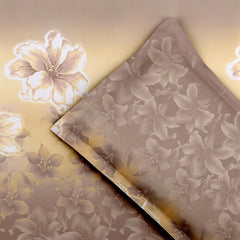 Cotton Elastic Fitted Double Bedsheet For King Size With 2 Pillow Covers - 78 X 72 + 8 Inches, Brown & Cream | Soft Wrinkle Free & Breathable Elastic Bedsheets For King Size Bed