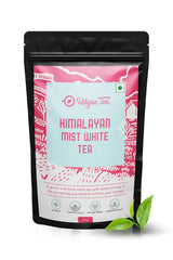 Udyan Tea Himalayan Mist White Tea - 100gm, 3.5 Ounce, 50 Cups | Fresh Loose Leaf White Tea For Healthy Skin - Handcrafted With Sweet Rose & Botanical Notes | Antioxidant Rich, Low Caffeine