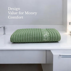 100% Cotton Luxury Bath Towel 500 Gsm | Quick Dry, Extra Soft & Extra Absorbent Fade Resistant Bath Towel (Olive Green)