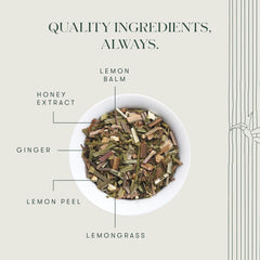 Luxmi Estates Lemon Balm Honey Ginger Herbal Tea - 50gm Tin Caddy, 1.7 Ounce, 25 Cups | USDA Certified Organic Herbal Tea - Caffeine Free Herbal Tea | Rich In Antioxidants, Additives Free