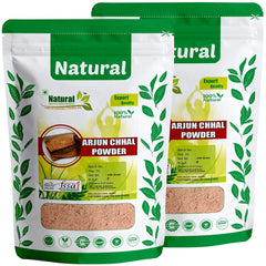 Natural Health And Herbal Products Pure Arjun Ki Chaal, Thella Maddi Bark Powder, Marudha Maram, Tree Bark Powder Terminalia Arjuna | 100gm 0.2lbs Each Pack Of 2