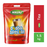 Nikunj Dhaba Special Leaf Tea - 1.5 Kg Pack, 52.9 Ounce | Special Leaf & Dust Mix Blend - Loose Leaves Black Tea, Caffeine Free Chai Patti | Masala Tea Leaves, Assam Tea