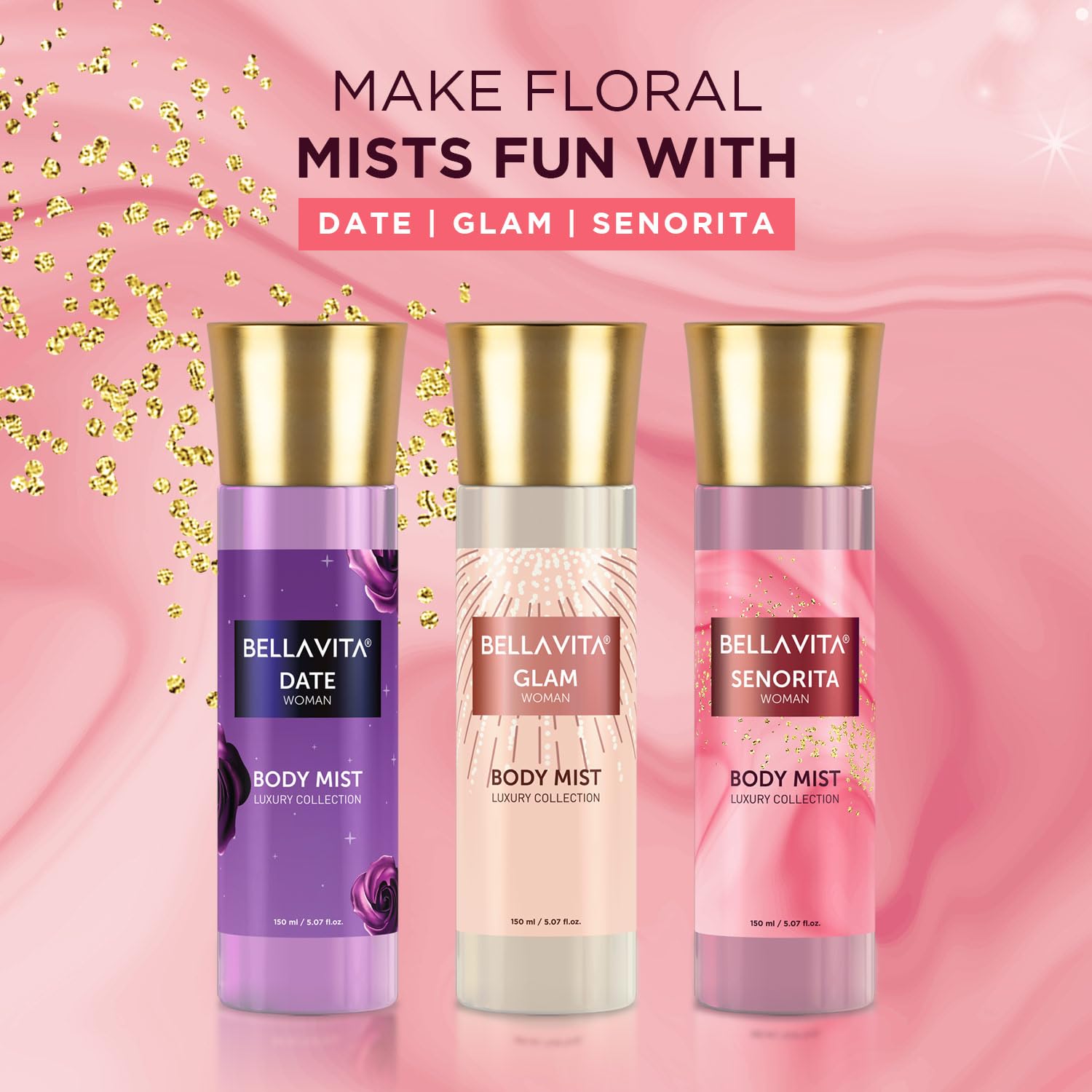 Bella Vita Luxury Senorita Woman Body Spray Mist 150ml 5.0 Fl.oz. Long Lasting Bella Vita Luxury Senorita Woman Body Spray Mist 150ml 5.0 Fl.oz. Long Lasting