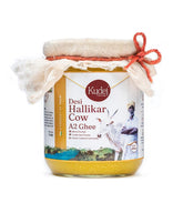 100% Pure Desi Hallikar A2 Cow Ghee By Kudej | Rich In Nutrients Healthy Desi Ghee Helps To Skin & Hair | (500ml) 16.9 Ounce | Jar Pack