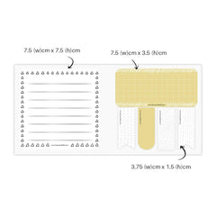 Beautiful Designs & Boho Sticky Notes, 25 Of Each Of The Flags, Abstract - Multicolor