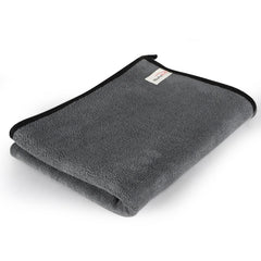 Auto Hub Microfiber Cloth 250 Gsm | Ultra Soft- Edgless & Dual Sided Microfiber Cloth Lint & Streakfree Car Cleaning Cloth - Grey (Pack Of 1)