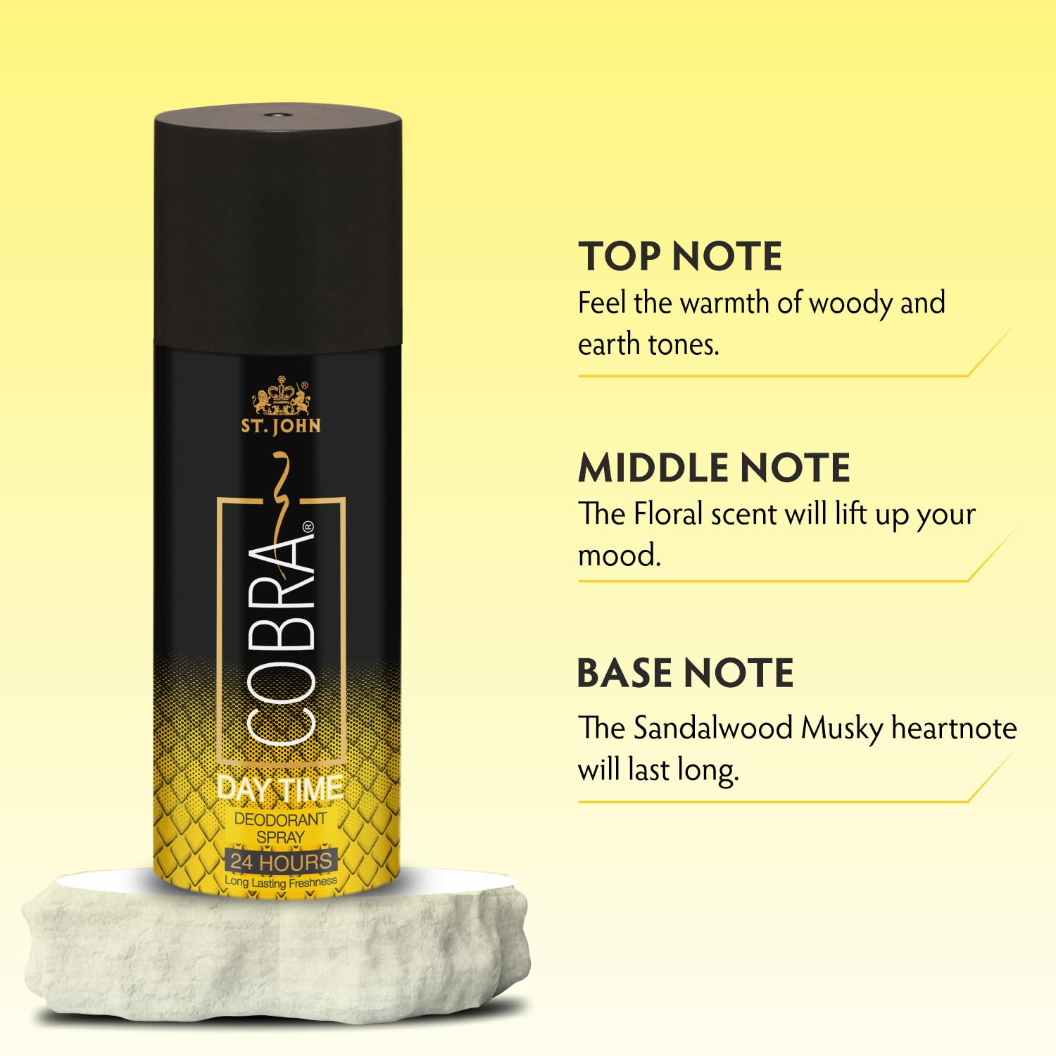 St. John Cobra Day Time, Cool, Live & Sports Deodorants Body Spray For Unisex 600ml 20.2 Fl.oz. Pack Of 4 | Perfect Gift Set St. John Cobra Day Time, Cool, Live & Sports Deodorants Body Spray For Unisex 600ml 20.2 Fl.oz. Pack Of 4 | Perfect Gift Set