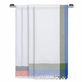 Ecosense Premium Large Cotton Non-Terry Bath Towels 900 Gsm | Soft Absorbent & Comfortable Bath Towels Large Size | Quick Dry Gym, Travel - Multicolor Waffle (Pack Of 4)