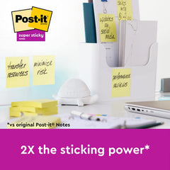 3M Super Sticky Lined Notes - 4 Pads X 45 Sheets | Notes, Reminders, Study, School & Organizing