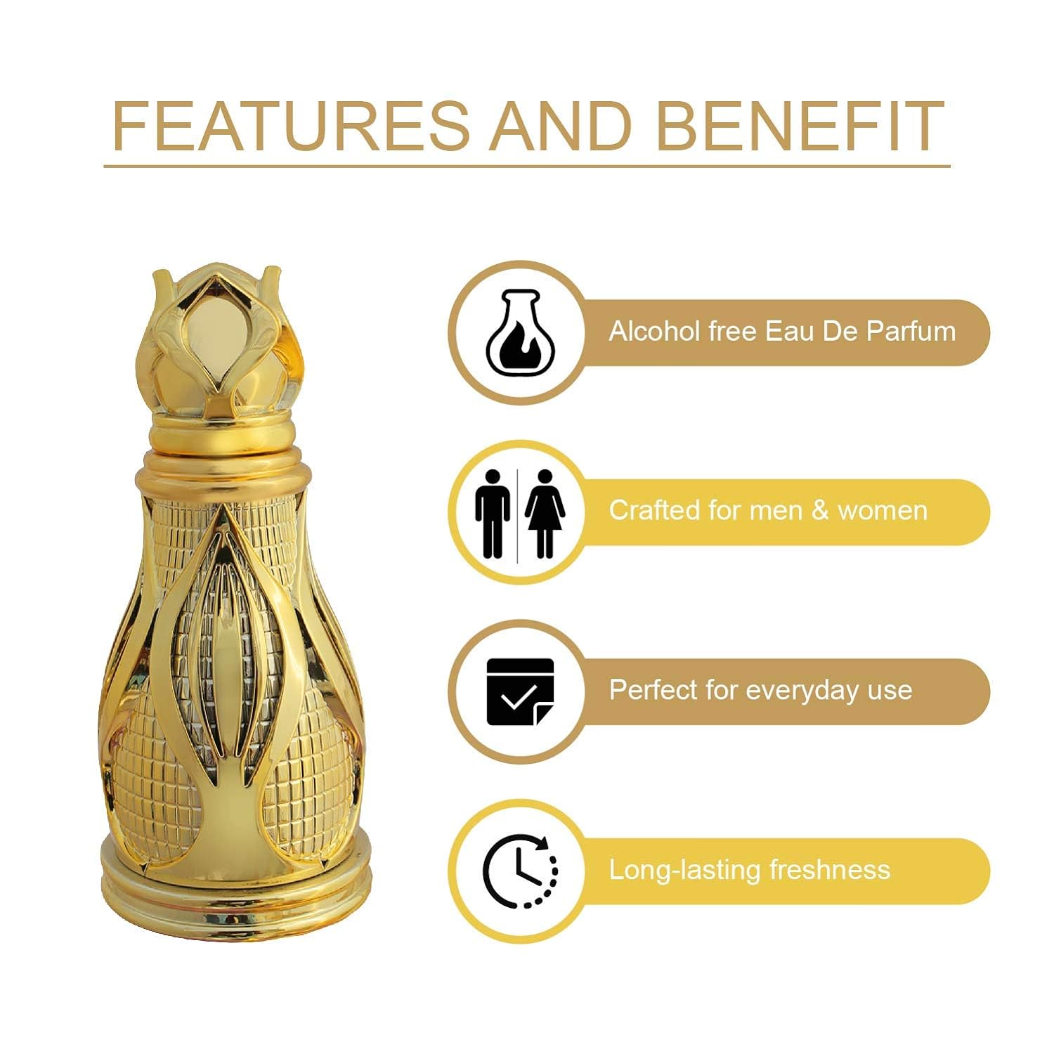 Ajmal Khofooq 18ml 0.6 Fl.oz. & Aurum Concentrated Perfume 10ml 0.3 Fl.oz. | For Men & Women Ajmal Khofooq 18ml 0.6 Fl.oz. & Aurum Concentrated Perfume 10ml 0.3 Fl.oz. | For Men & Women