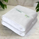 Heelium Bamboo Bath Towel 3x Softer & Quick Drying 400 Gsm (White)